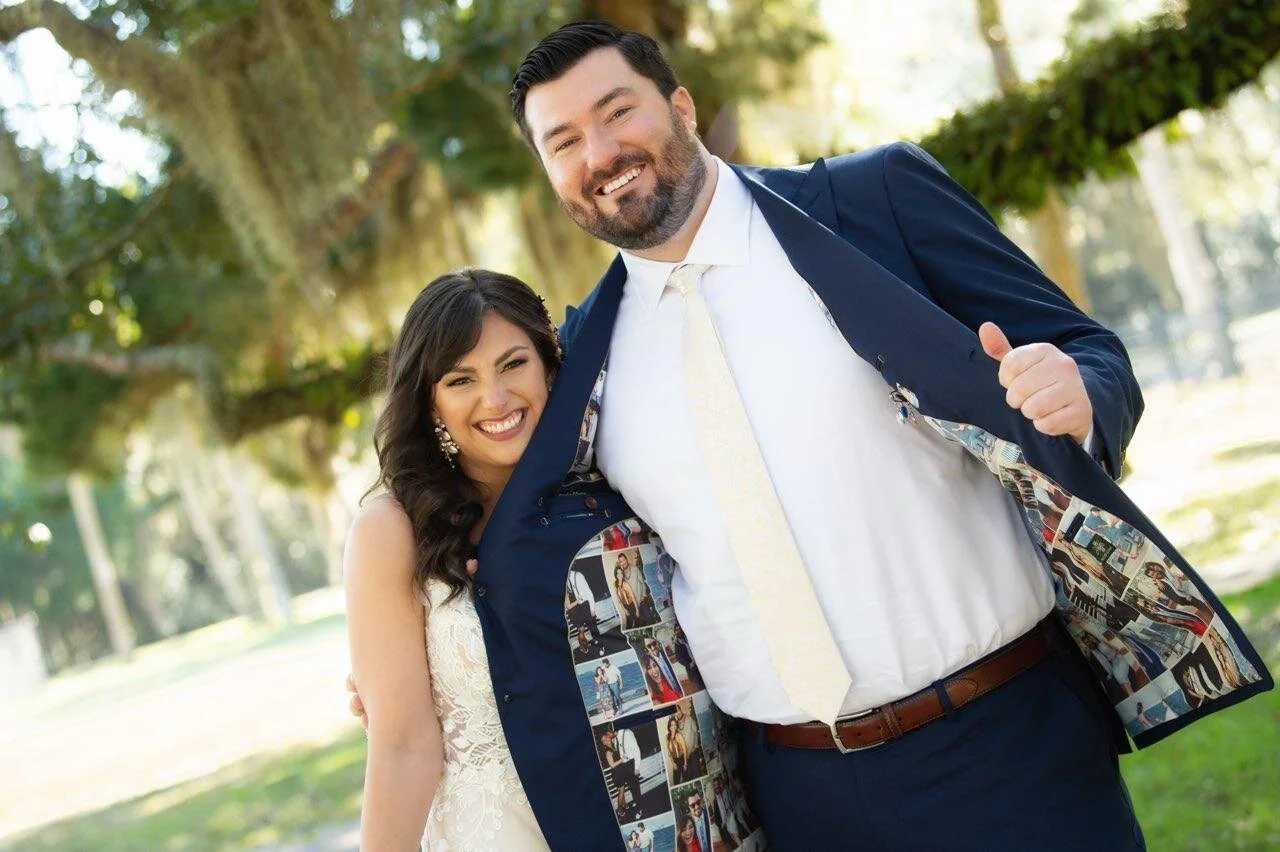 Client in a custom dress shirt and suit