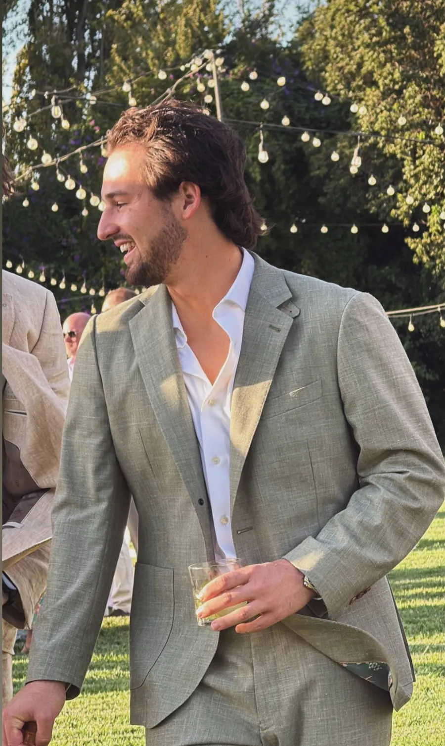 Client in a custom sage sport coat